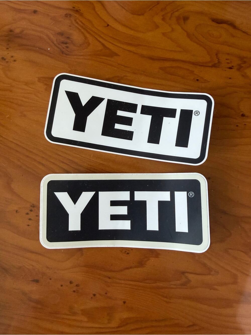 🗽YETI Logo Sticker Set - Black & White